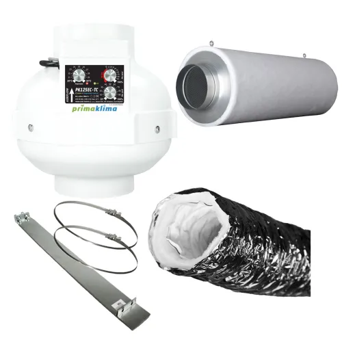 Silent Abluft Set mit PK125EC-TC Lüfter