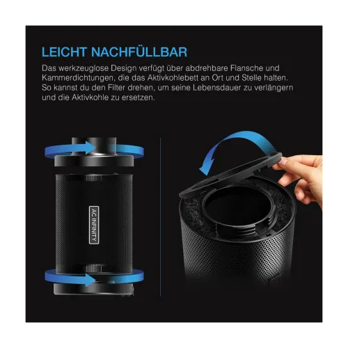 AC Infinity Nachfüllbarer Aktivkohlefilter 150mm kaufen