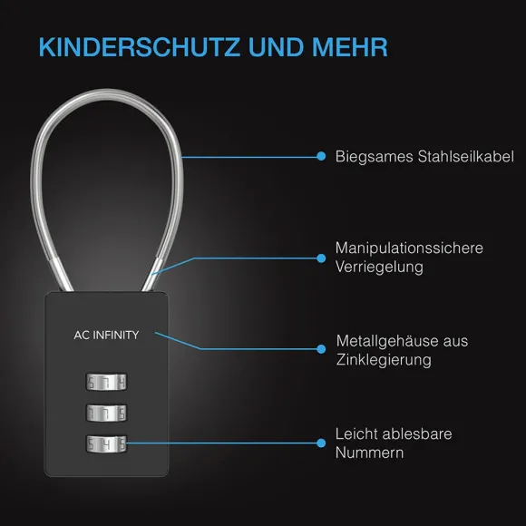 AC Infinity Kombinationsschloss 2er-Set kaufen