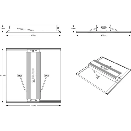 Caluma Force 240W LED 80x80cm alle Phasen kaufen