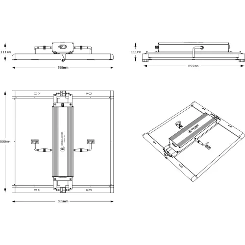 Caluma Force 320W LED für 100x100cm kaufen