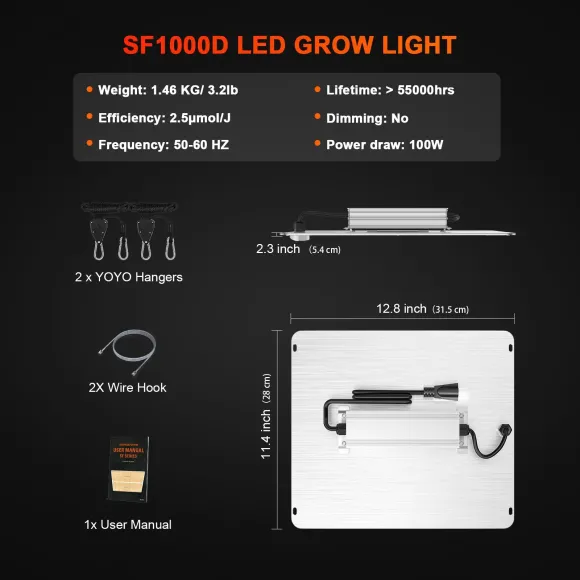 Spider Farmer SF1000 Grow LED Pflanzenzucht kaufen