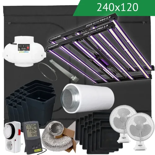 DIY LED Growbox Komplettset 240x120 930W kaufen