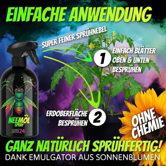 Homegrow24 Neemöl Spray 4 in 1 500ml kaufen
