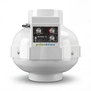 Prima Klima EC Ventilator Temp./Speed Controlled 700m³/h 125mm