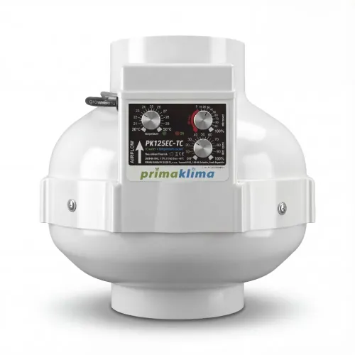 Prima Klima EC Ventilator Temp./Speed Controlled 700m³/h 125mm