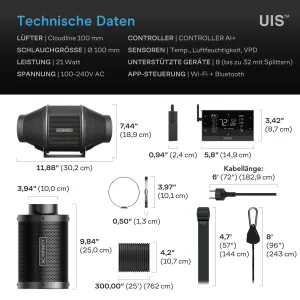 AC Infinity Abluftset T4 350m³/h kaufen 2