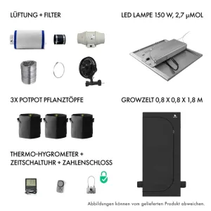 Caluma Komplettset 80x80x180 150W kaufen