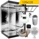 Anfänger Growbox Komplettset | Größe XL | 120x120x200 cm | 720 Watt