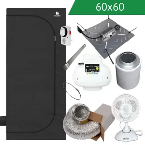 Growbox LED Komplettset 60x60x160cm 160W kaufen