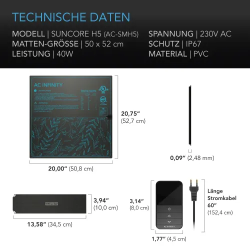 AC Infinity SUNCORE H3 smart 25,4x52,7cm kaufen
