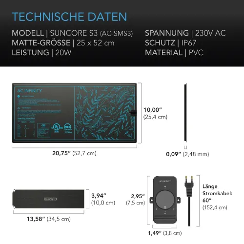 AC Infinity SUNCORE S3 Heizmatte kaufen