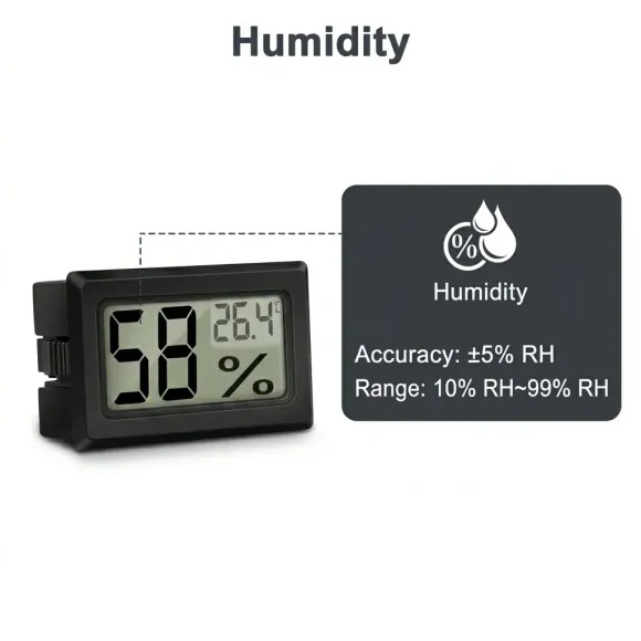 Digitales Hygrometer 45x25mm kaufen