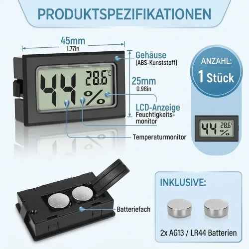 Digitales Hygrometer 45x25mm kaufen