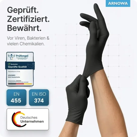 ARNOWA Nitril Handschuhe Schwarz  kaufen