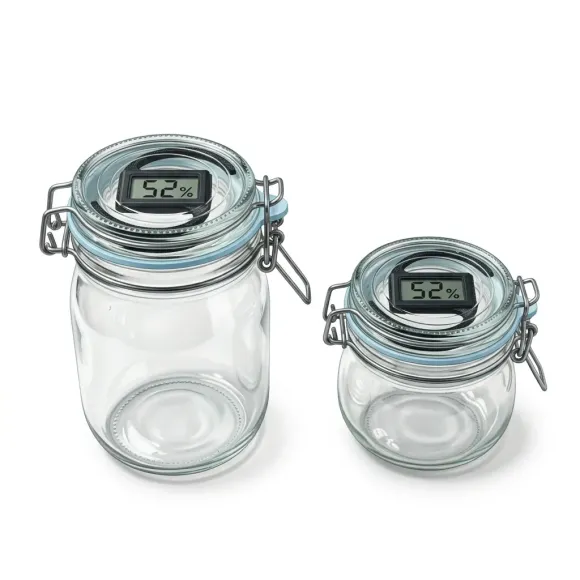 Bügelverschlussgläser mit Hygrometer 500ml kaufen