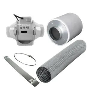 Grow Abluft Set Eco AC 187m³/h 100mm 80x80 kaufen