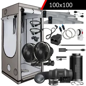 SANlight & AC Infinity Komplettset 100x100 530W kaufen | Growbox Set