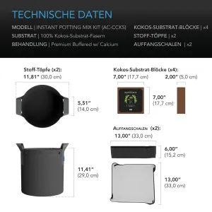 AC Infinity Kokos Komplett Set Pflanzenzucht kaufen 2