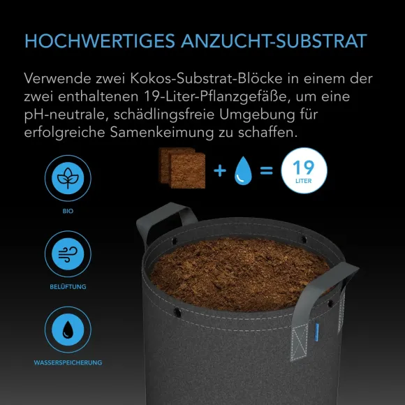 AC Infinity Kokos Komplett Set Pflanzenzucht kaufen