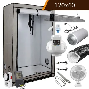 3 Pflanzen Growbox Komplettset 120x60x180cm 265W kaufen