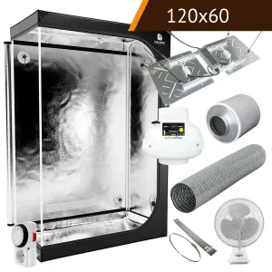 3 Pflanzen Growbox Komplettset 120x60cm 220W kaufen