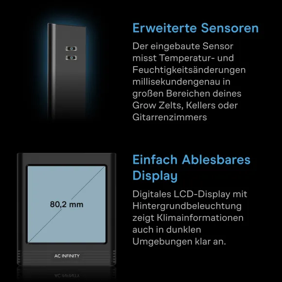 AC Infinity Smart Hygrometer B2 Temperatur Luftfeuchte kaufen