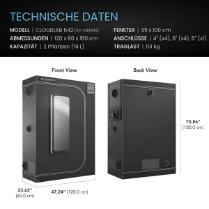 AC Infinity CLOUDLAB 642 Growbox 120x60 cm kaufen 2