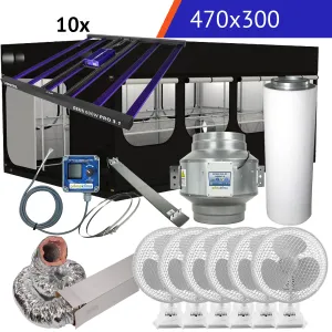 XXL Growbox Komplettset High | 470x300x233 cm | 6000 Watt kaufen