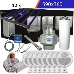 XXL Growbox Komplettset Ultra | 590x360x233 cm | 7200 Watt kaufen