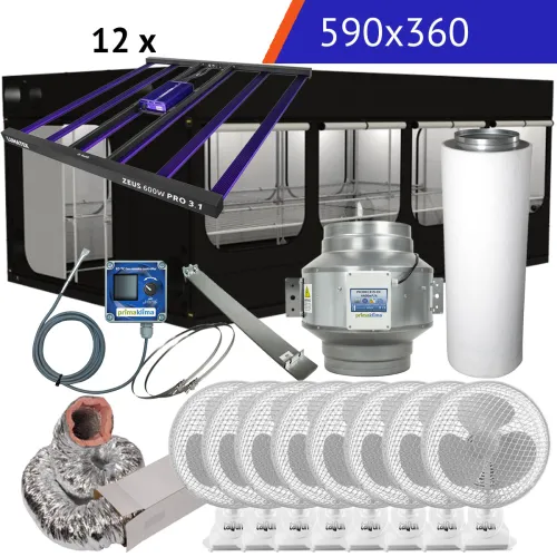 XXL Growbox Komplettset Ultra | 590x360x233 cm | 7200 Watt kaufen