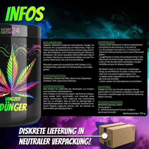 Homegrow24 Langzeitdünger Mykorrhiza 270g kaufen