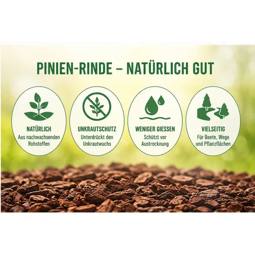 Floragard Pinien-Rinde grob 25-40mm 60 Liter kaufen