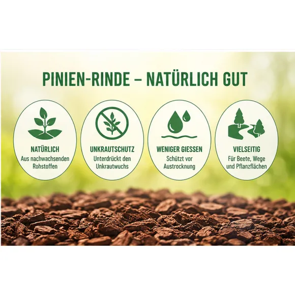 Floragard Pinien-Rinde grob 25-40mm 60 Liter kaufen