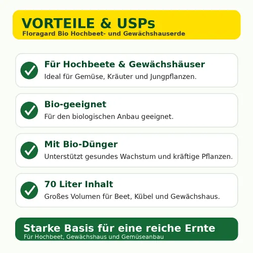 Floragard Bio Hochbeet- und Gewächshauserde 70L kaufen