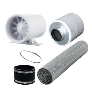 Grow Abluft Set Eco 100m³/h 100mm für 60x60 kaufen
