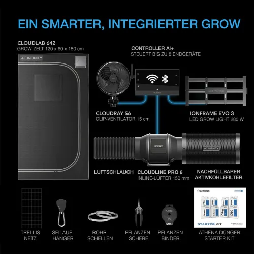 AC Infinity AI Cultivator Growzelt Set 120x60x180 kaufen