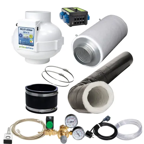 Grow Abluft Set CO2 680m³/h 125mm silent kaufen