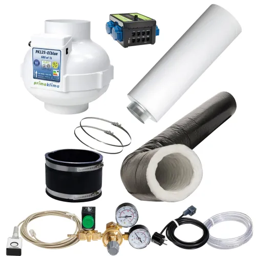 Grow Abluft Set CO2 silent 680m³/h 125mm kaufen