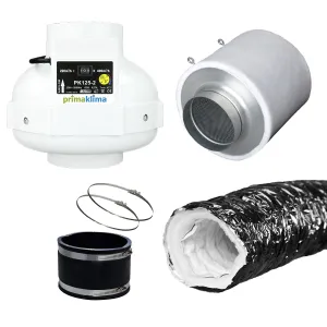 Grow Abluft Set Mini silent 125mm 220m³/h kaufen