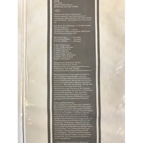 BioBizz All-Mix Erde vorgedüngt  50L