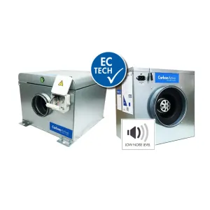 CarbonActive EC Silent Box 5000m³/h 400mm 1400 Pa 2