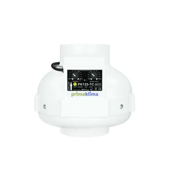 PRIMA KLIMA FAN TEMP. CONTROLLED 400m³/h 125 mm Flansch