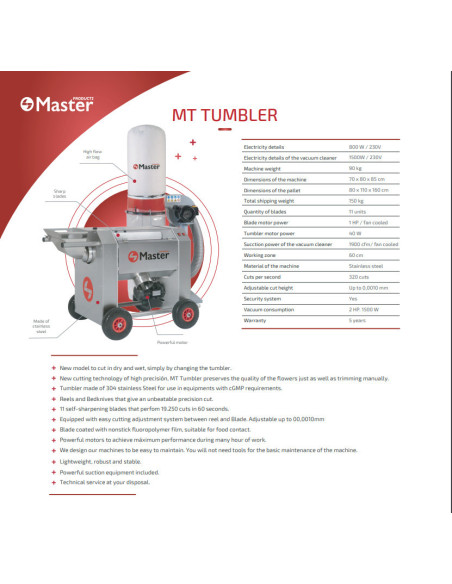 Master Trimmer Tumbler Machine