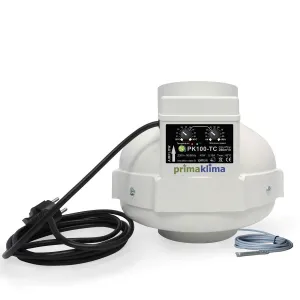Prima Klima Fan 100, 280m³/h mit Temperatur Controller 2