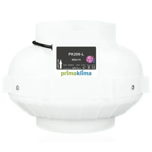 Prima Klima PK200-L, AC bis 950 m³/h mit 200 mm Anschluss, einstufig