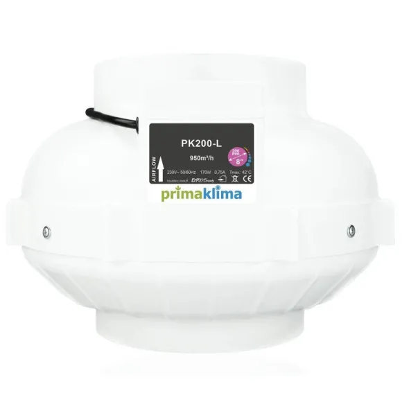 Prima Klima PK200-L, AC bis 950 m³/h mit 200 mm Anschluss, einstufig