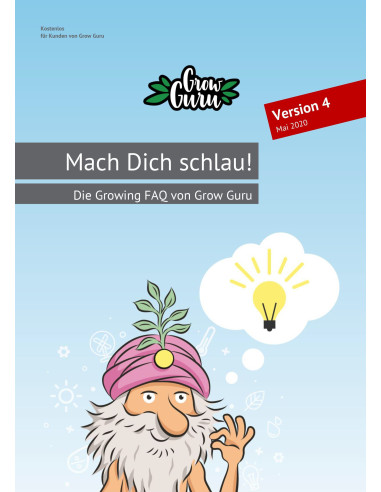 Grow Guru "Mach Dich Schlau" Growing FAQ (80 Seiten) + Sticker