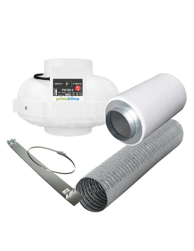 Indoor Growing Belüftungsset - Dual Fan Kit Mit Kohlefilter & Smart Control