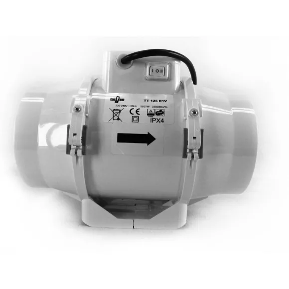 Taifun 2 Speed Inline Ventilator 280m³/h 125mm Flansch